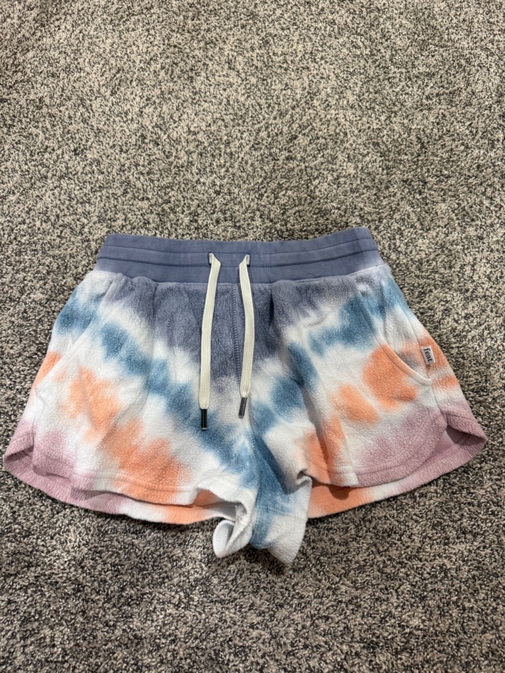Feat Limited Edition Discontinued Tie-Dye Terry Cloth Women’s Shorts